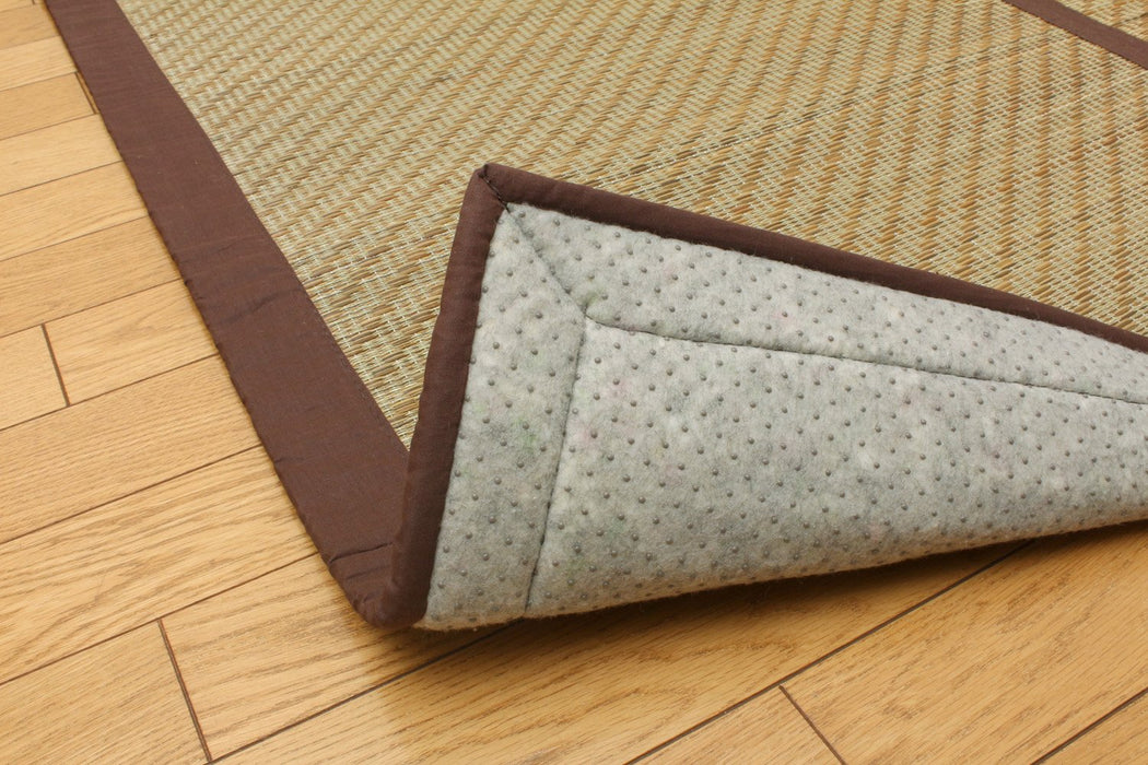 Ikehiko Rush 地毯 2 榻榻米 - 200X200 厘米（中号：聚氨酯尖头 8 毫米）- 日本制造