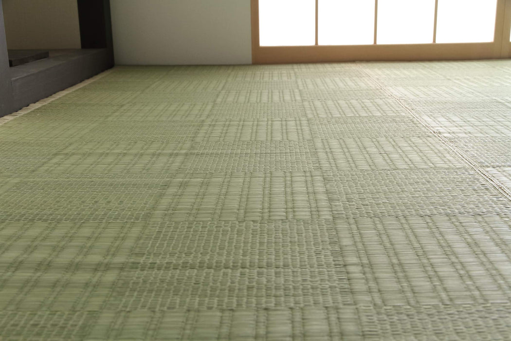 Ikehiko Rush 地毯来自日本 - Hanagoza Glasse Edoma 2 榻榻米垫 (174X174 厘米) #4135902