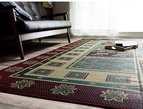 Ikehiko Corporation Rush Rug Carpet 纯正国内 F Carol 红色 - 191X250Cm 日本 #1717580