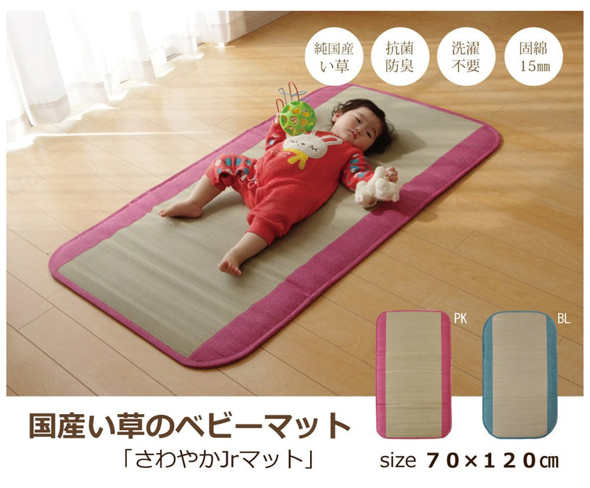 Ikehiko Corporation Rush 地毯墊睡眠清爽嬰兒兒童 70X120 公分藍色青少年日本 #7514309