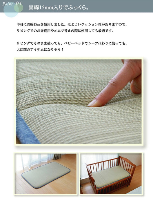 Ikehiko Corporation Denim Baby Rush Sheets Bed Pad - Made In Japan