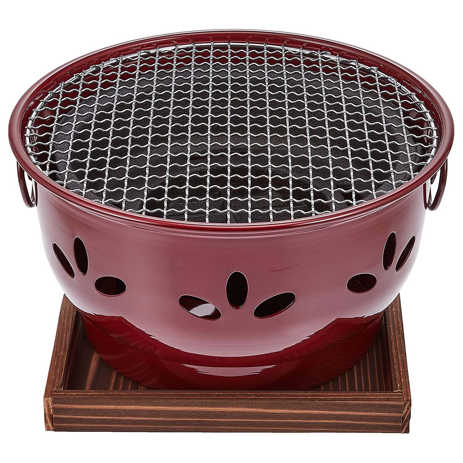 Ikenaga Aluminium Brown Charcoal Konro Grill