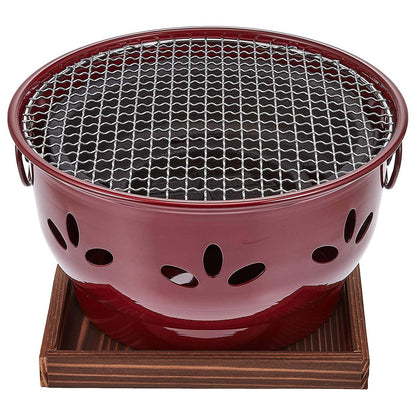 Ikenaga Aluminium Brown Charcoal Konro Grill