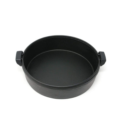 Ikenaga Induction Cast-Iron Sukiyaki Pan With Double Carrying Handles 20cm