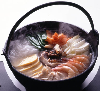 Ikenaga Iron Works Japan Tekko Iron Pot Irori 18Cm 1 Person Wooden Lid