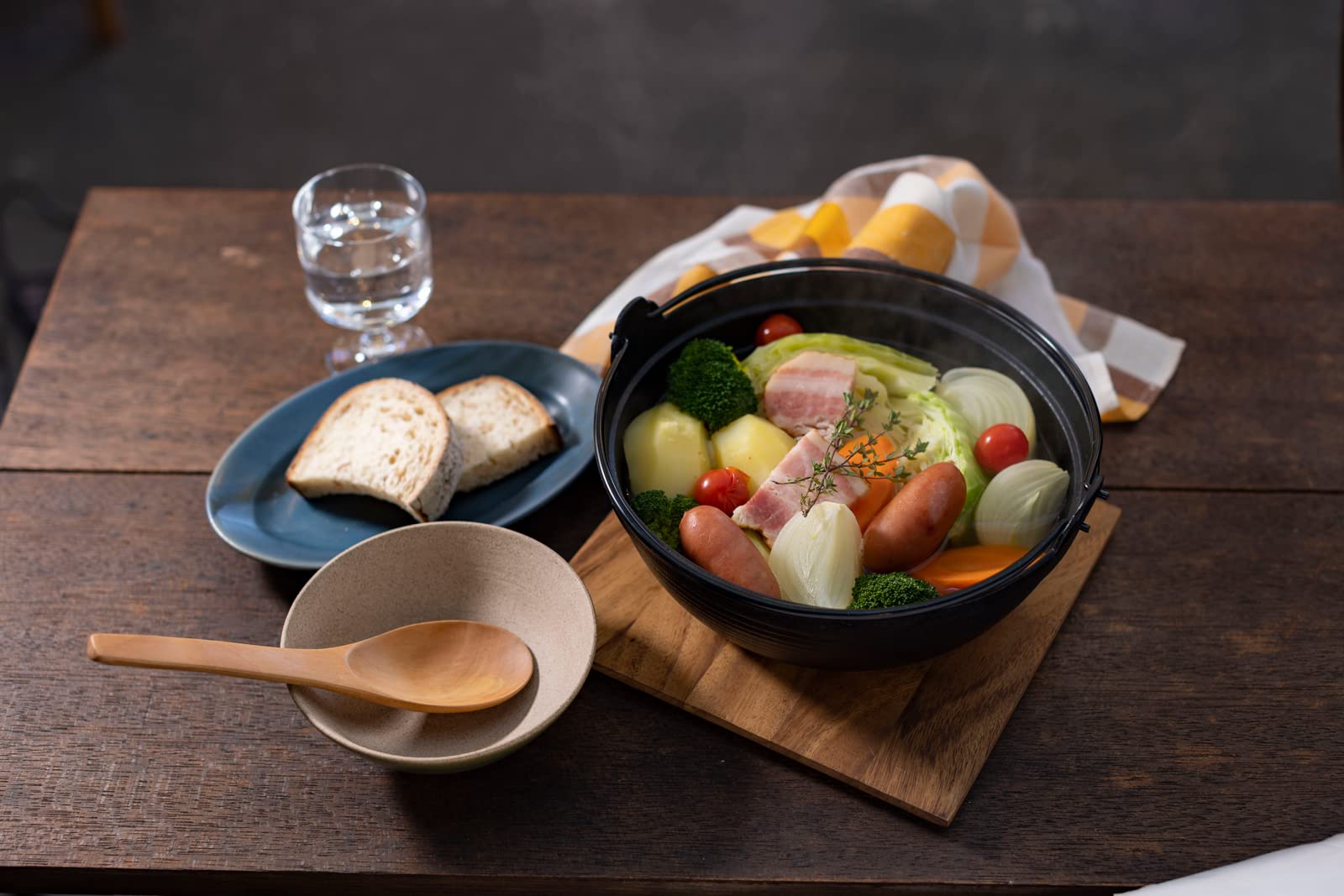 Ikenaga Tekko Nambu Iron Round Pot Made In Japan 18Cm Country Pot For Kappo Irori