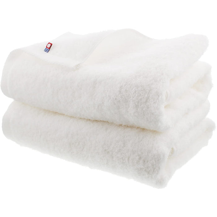 Imabari Factory Japan Certified Bath Towel Set Of 2 White 120X60Cm