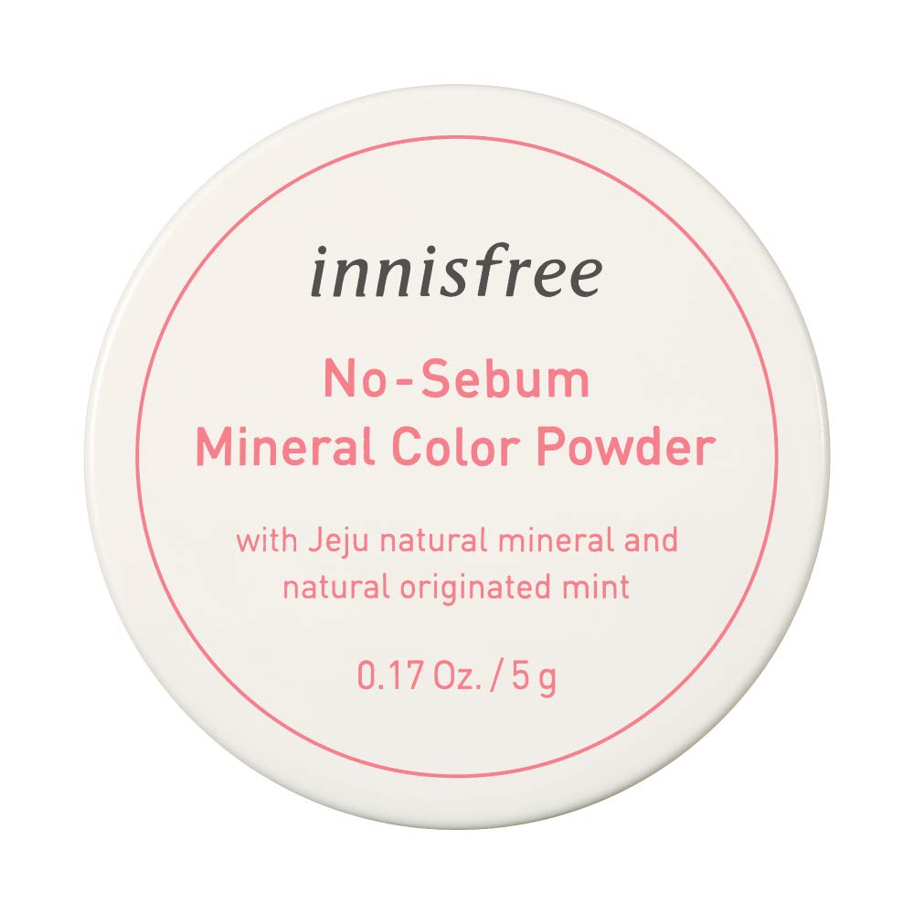 Innisfree No-Sebum Mineral Color Powder (Peach): Blood Color & Transparency 5g - Facial Foundation