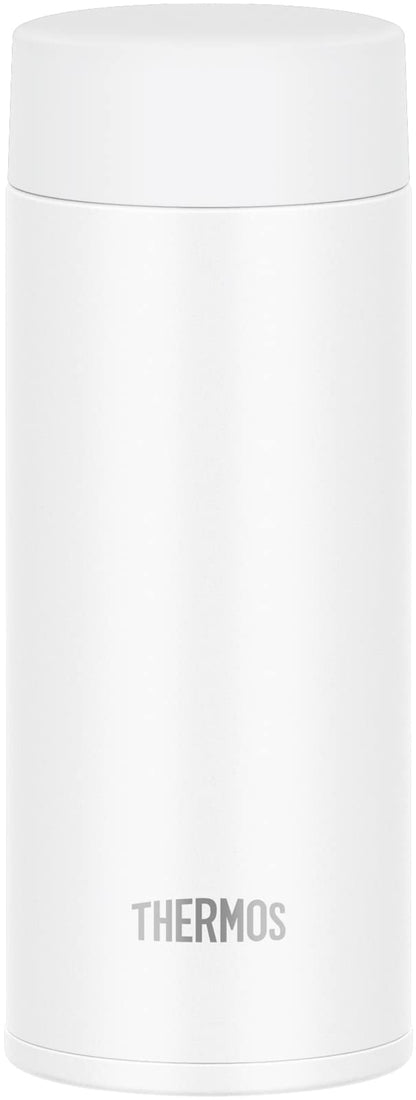 Thermos White 350ml Water Bottle with Vacuum Insulation Cold Storage - Dishwasher Safe Joq-350 Wh