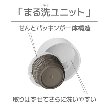 Thermos White 350ml Water Bottle with Vacuum Insulation Cold Storage - Dishwasher Safe Joq-350 Wh