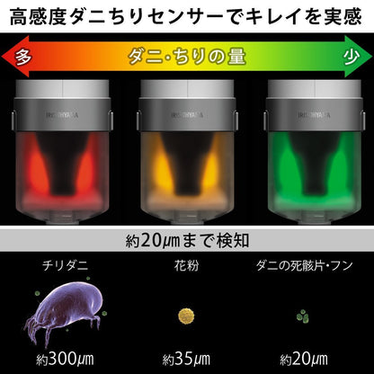 Iris Ohyama Ic-Fac2 Super Suction Duvet Cleaner With Dust Mite Sensor & Beating 6K Times/Min - Made In Japan