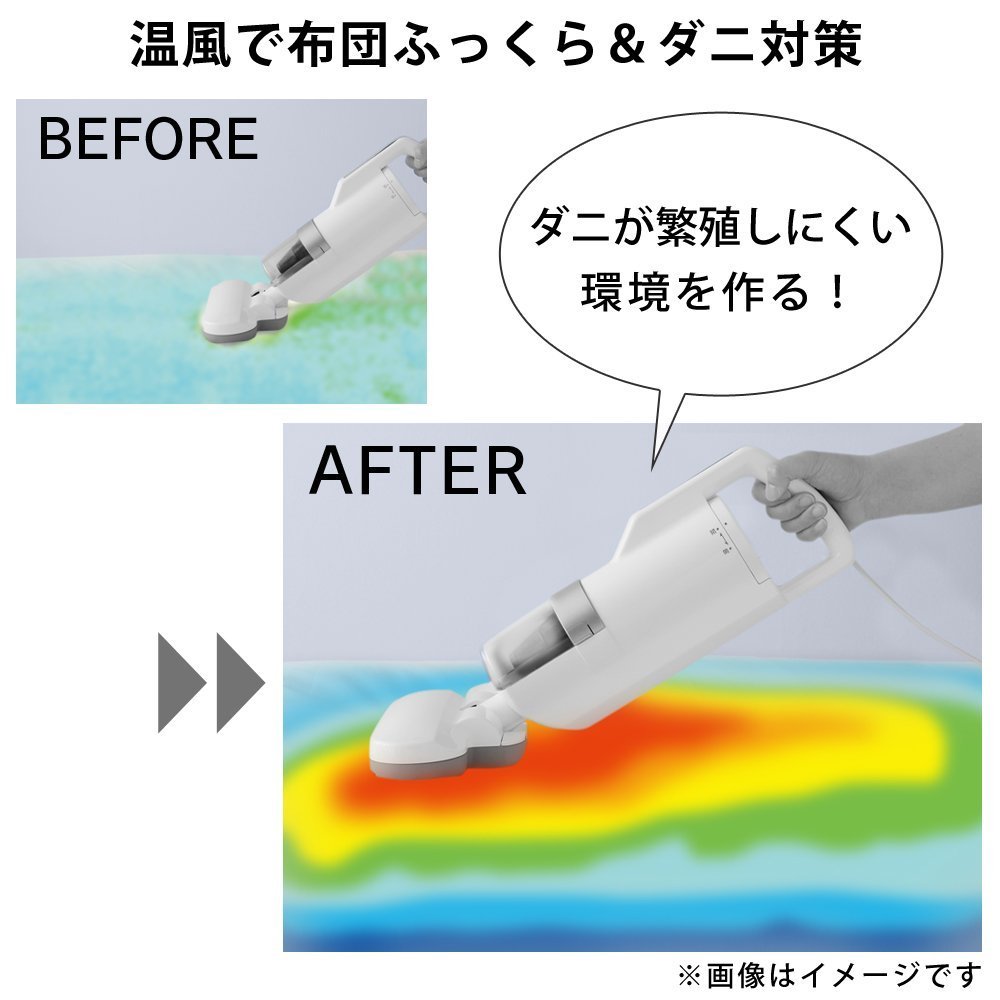 Iris Ohyama Ic-Fac2 Super Suction Duvet Cleaner With Dust Mite Sensor