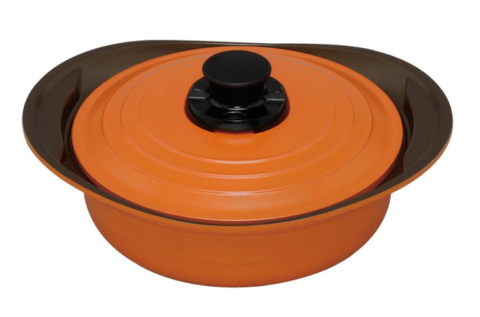 Iris Ohyama Mks-P24S No Water Pot 24Cm Ih Gas Compatible Ceramic Coat Japan