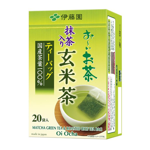 Ito en oi Ocha Brown Rice Tea With Matcha Bag 2.0g x 20 Bags [Tea Bag] Japan With Love