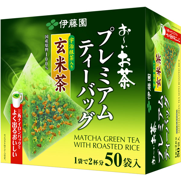Ito en oi Ocha Premium Tea Bag Genmaicha With Uji Matcha 2.3g x 50 Bags [Tea Bag] Japan With Love