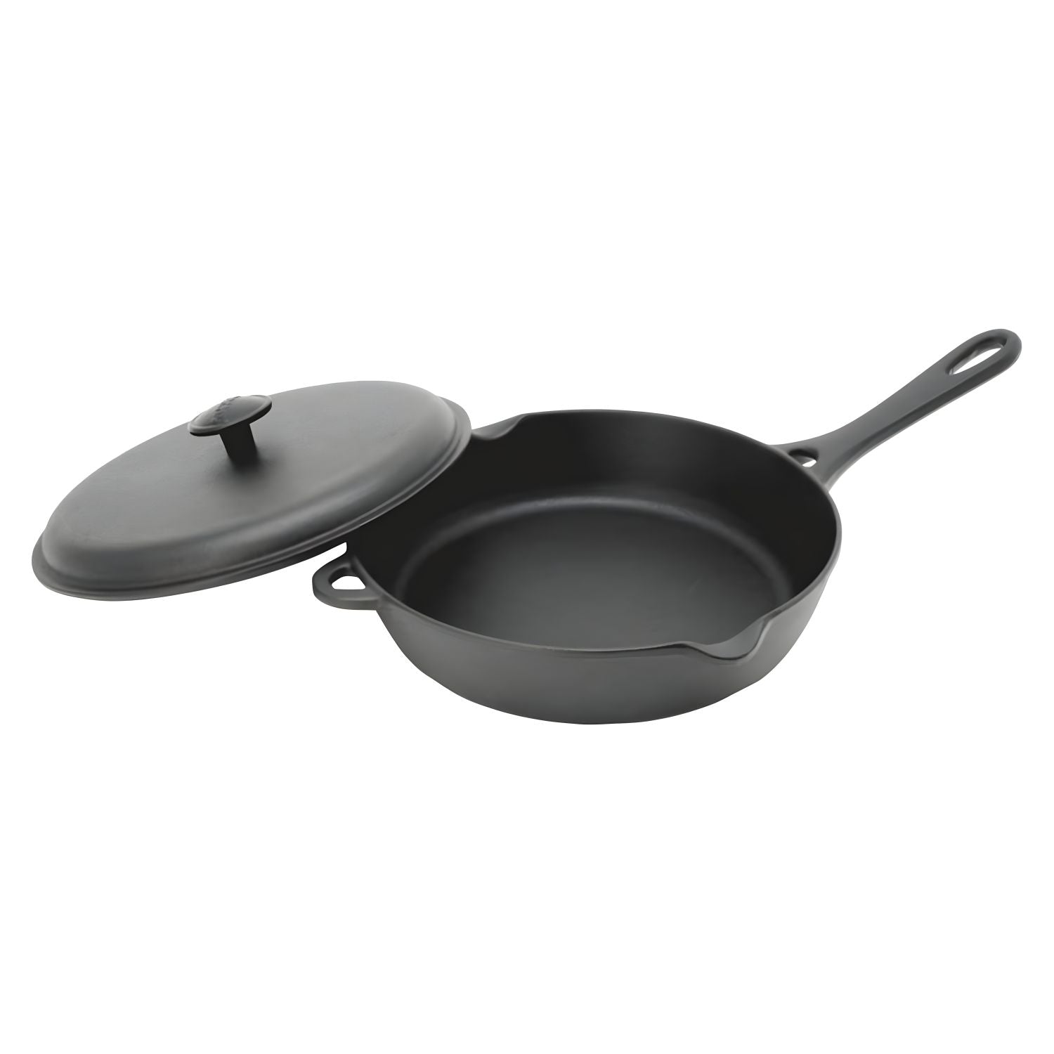 Iwachu Cast Iron Wok with Lid, Black