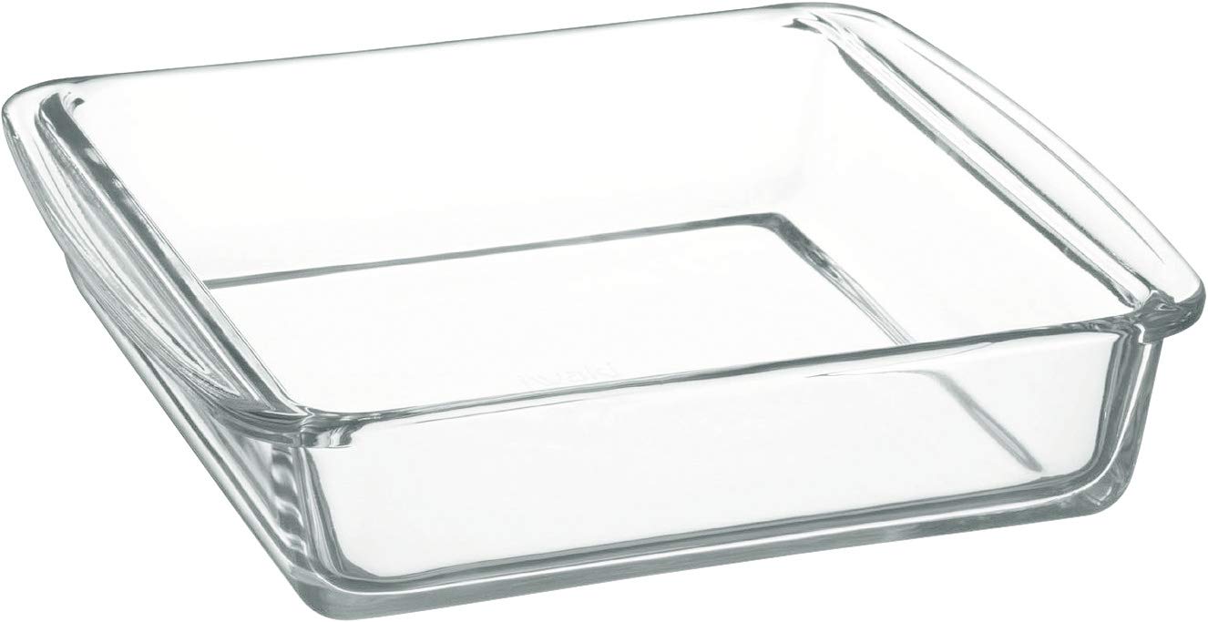 Iwaki 2L Square Gratin Dish Heat Resistant Glass Baking Plate Ovenware Microwave Oven Safe - Japan