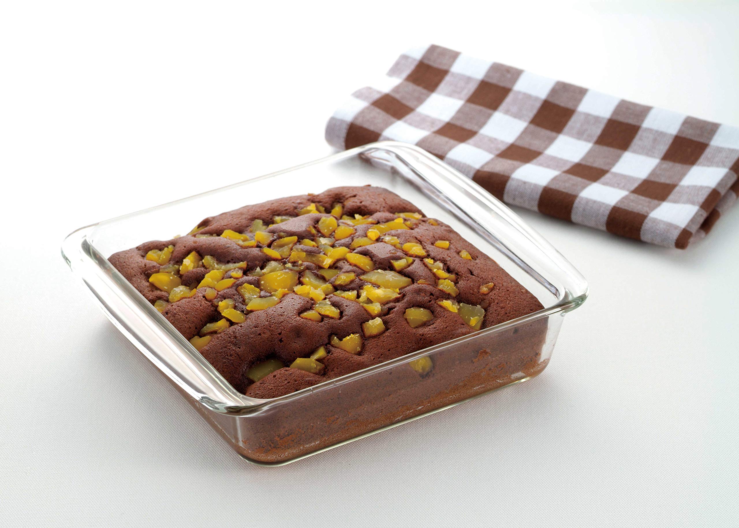 Iwaki 2L Square Gratin Dish Heat Resistant Glass Baking Plate Ovenware Microwave Oven Safe - Japan