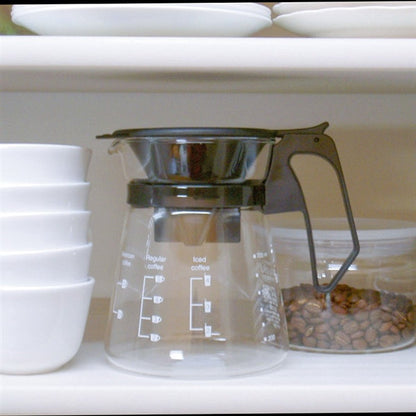 Iwaki Heat Resistant Glass Coffee Pot With Dripper