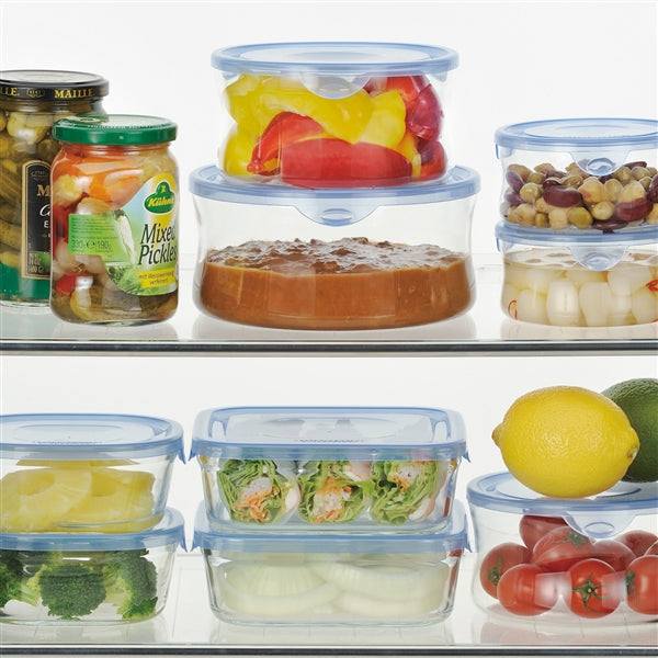 Iwaki Heat Resistant Glass Food Container Round 1.3L