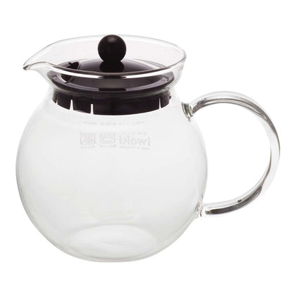 Iwaki Heat Resistant Glass Jumping Teapot