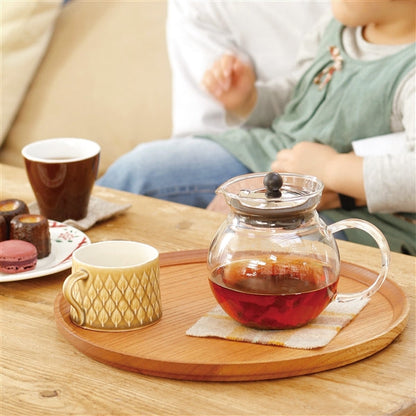 Iwaki Heat Resistant Glass Jumping Teapot