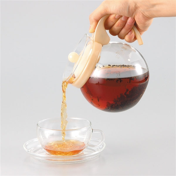 Iwaki Heat Resistant Glass Jumping Teapot