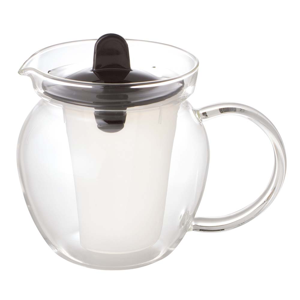 Iwaki Heat Resistant Glass Teapot Black