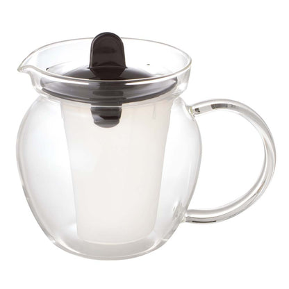 Iwaki Heat Resistant Glass Teapot Black