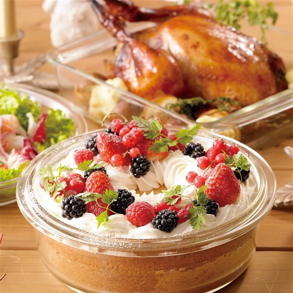 Iwaki Heat-Resistant Glass Round Cake Pan