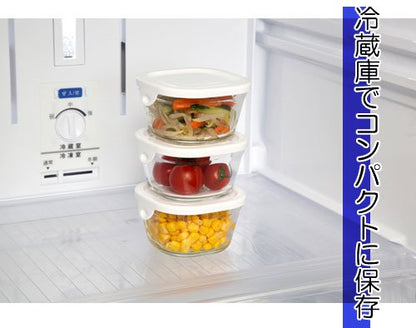 Iwaki Heat Resistant Glass Pack & Range Petite White 220Ml Set Of 4 Japan Skc3200-W4