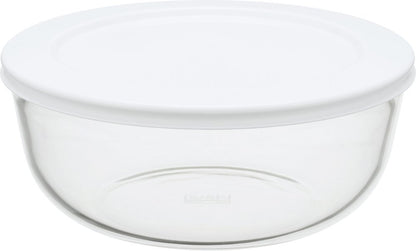 Iwaki Japan Kbc4160-W1 Heat Resistant Glass Storage Bowl 1.3L Pack