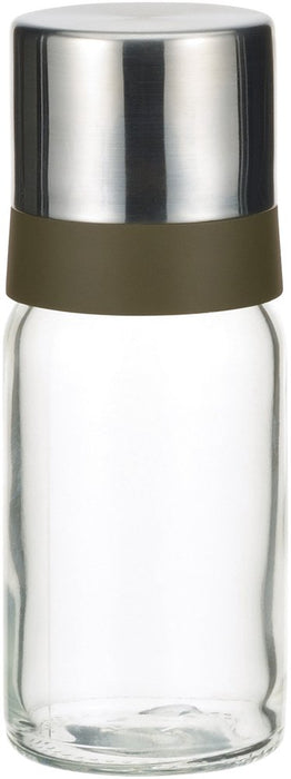 Iwaki Japan Ks521-Svon Heat-Resistant Glass Oil Bottle 120Ml Black