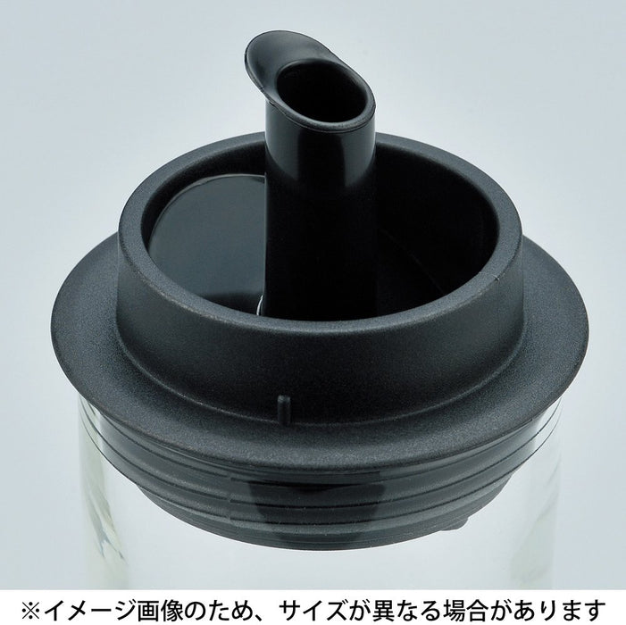 Iwaki 日本 Kt5032-Bko 耐热玻璃调味容器油瓶黑色 160 毫升带盖