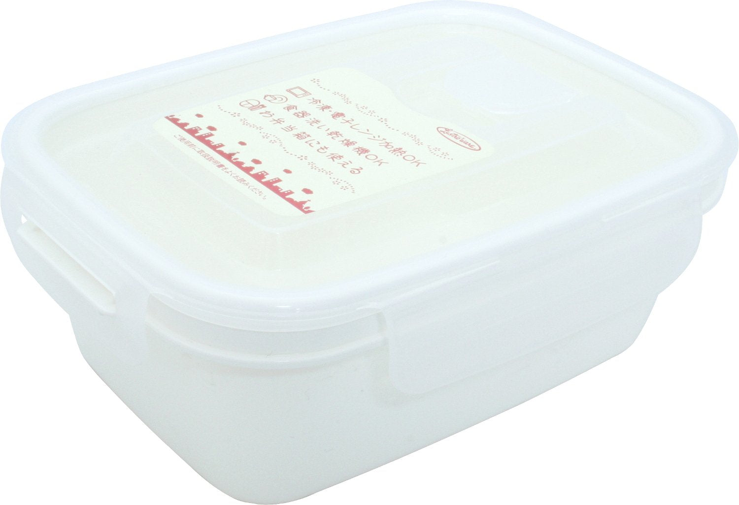 Iwasaki Industry Japan Made Food Storage Container Microwave Safe White 660Ml A-2161W1