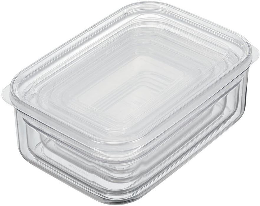 岩崎工業微型透明食品盒 M 號天然色 Ir07402 日本製造