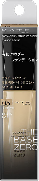 Kanebo Kate Tokyo Powdery Skin Maker The Base Zero 05 30ml - Liquid Foundation