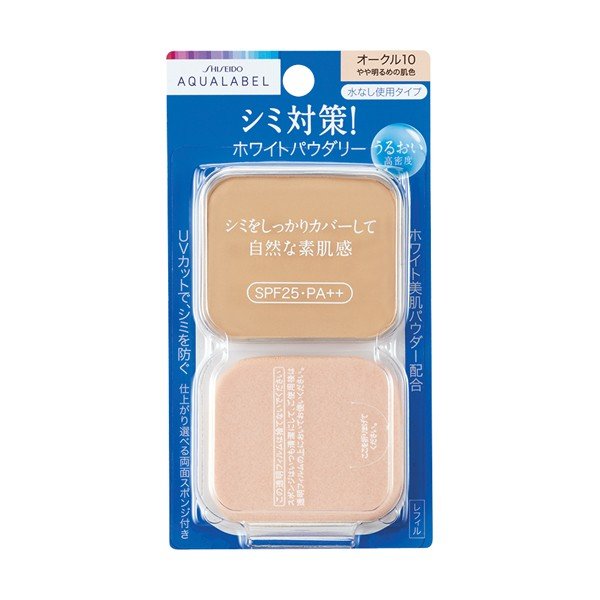 Shiseido Aqua Label White Powder Powdery Ocher 10 SPF25/ PA ++ 11.5g [refill]