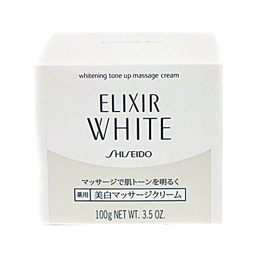Shiseido Elixir White Tone-Up Massage Cream 100g /  Japan With Love