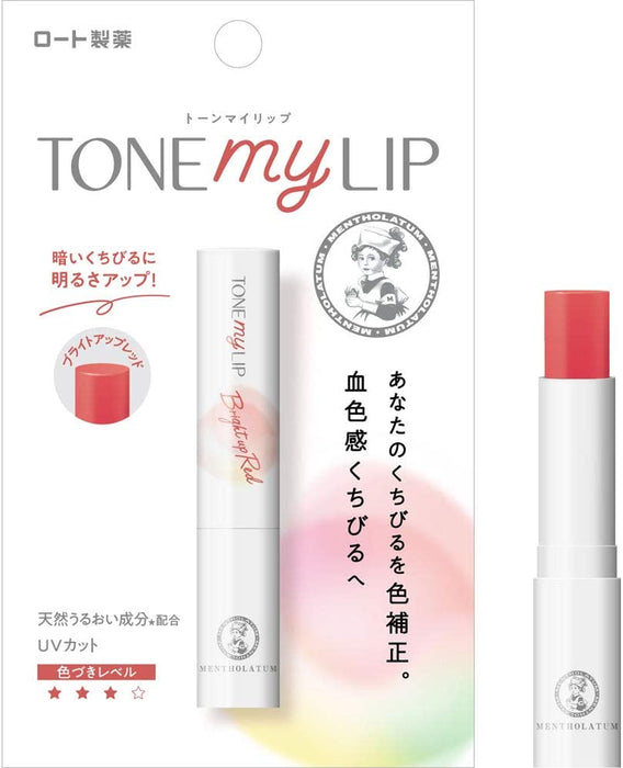 Tono de mentholatum My Lip Bright Up Red 2.4g
