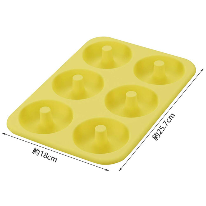 Kai Corporation Donut-Shaped Silicone House 6-Piece Set - Dl6244 (Made In Japan)