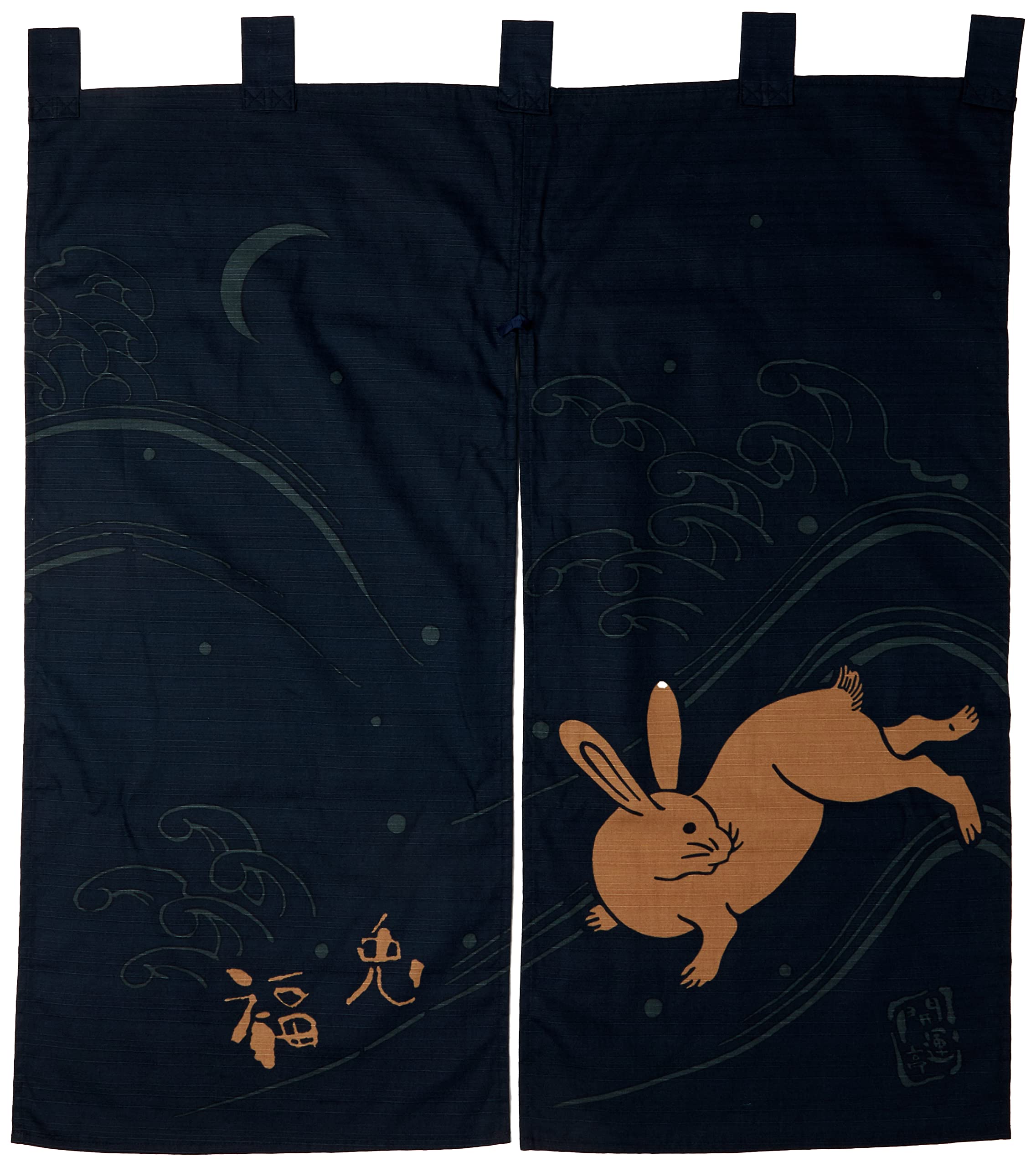 Maeda Dyeing Japan Kaiuntei Engi Noren Lucky Rabbit 069596