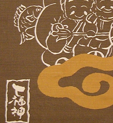 Maeda Dyeing Japan Seven Lucky Gods Engi Noren 037618