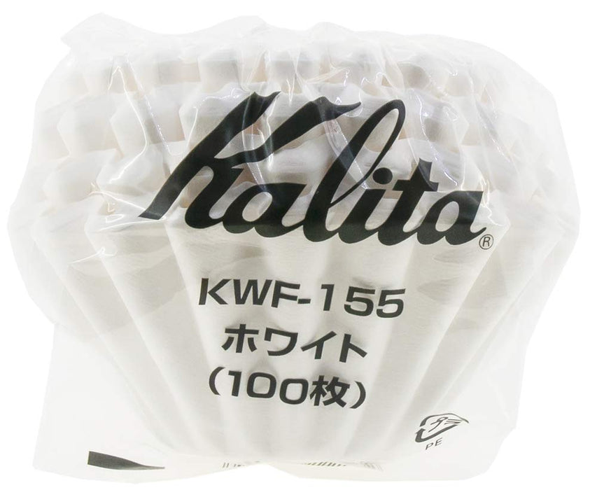 Kalita Wave Series Coffee Filter White For 1-2 People 100 Pieces Made In Japan #22213