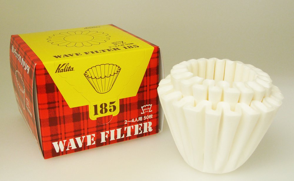 Kalita Wave Series Coffee Filter White Japan 2-4 People 50Pcs X 3Pcs #22210