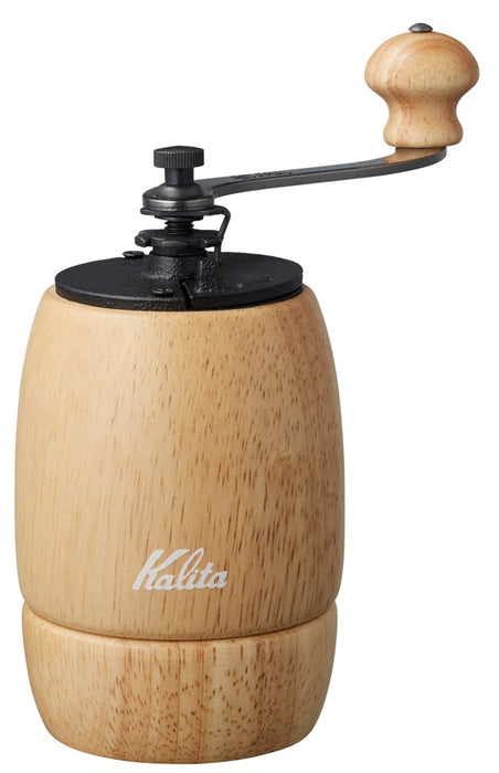 Kalita Coffee Mill Wooden Hand Grind Manual Kh-9N #42127 Antique Grinder Small Camping Lid Japan