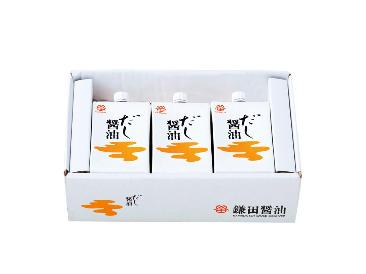 Kamada Soy Sauce Dashi 200Ml (3 Pack) - Authentic Japanese Soy Sauce