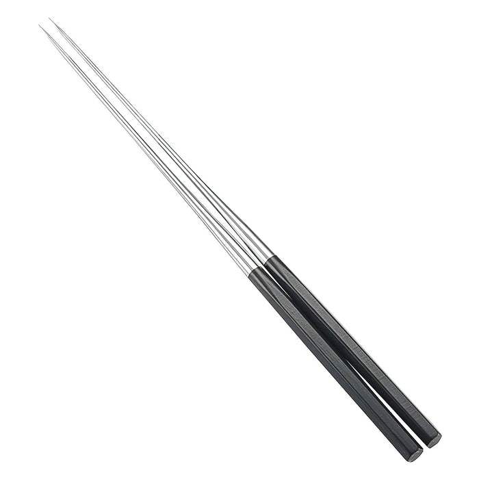 Kanaguchi Stainless Steel Hexagonal Serving Chopsticks 13.5cm