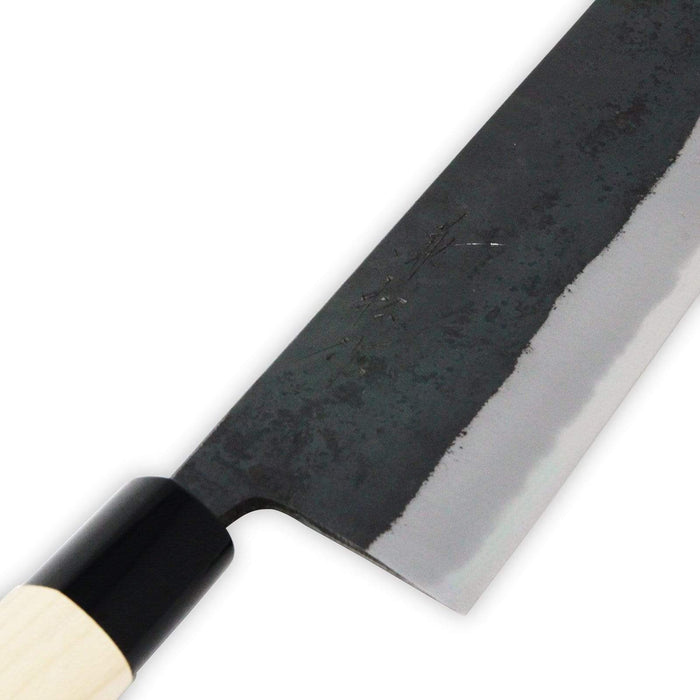 Kanematsu Nihonko Kasumitogi Shirogami Carbon Steel Nakiri Knife 165Mm