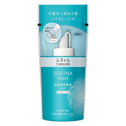 Kao Sofina Grace High Moisturizing Lotion Whitening Very Moist Refill 130ml Japan With Love